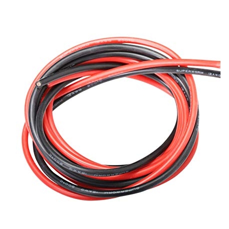 CAVO SILICONICO ROSSO NERO 14 AWG