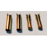 CONNETTORI DORATI 5 COPPIE 4 MM