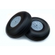 COPPIA RUOTE AEREO ROBBE LEGGERE ULTRARESISTENTI MM 100