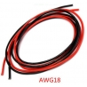 CAVO SILICONICO ROSSO NERO 18 AWG