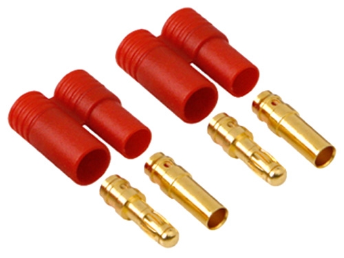 LRP Connettore maschio dorato 4 mm (4 pz