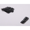 CERNIERE DI PLASTICA LEGGERE 26x20x0,5 MM
